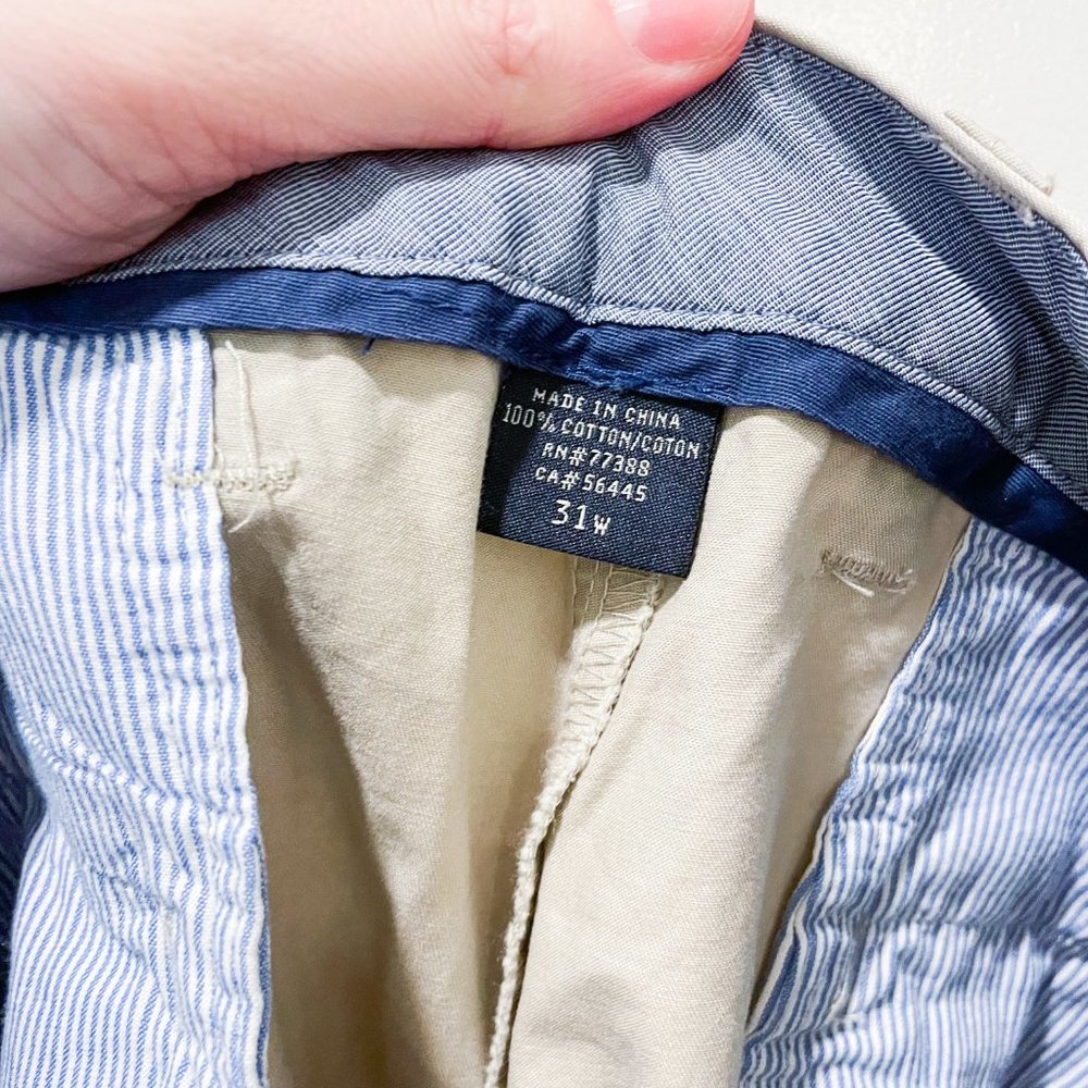 J. Crew Stretch Club Shorts in a Light Khaki Color - Picture 8 of 11
